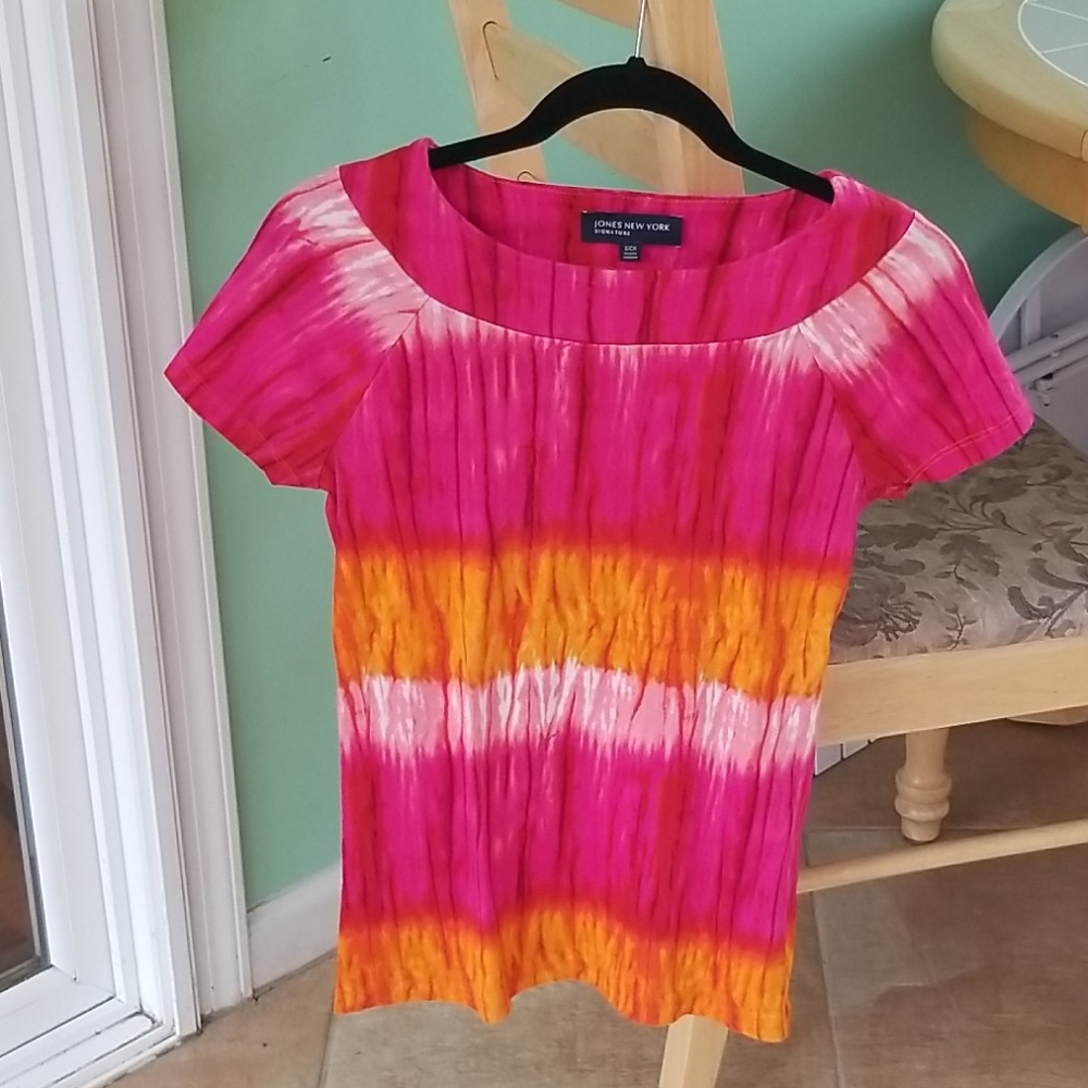 Jones NY Signature fuschia/orange/pink small